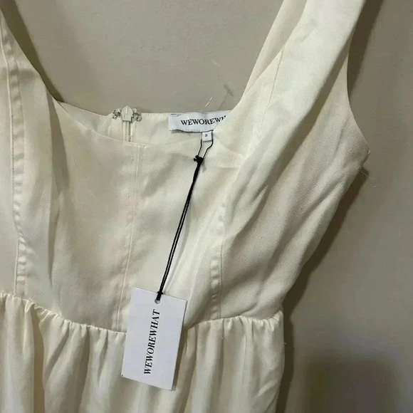 NWT We Wore What Revolve Corset Midi Dress in Whisper White S - Picture 5 of 8